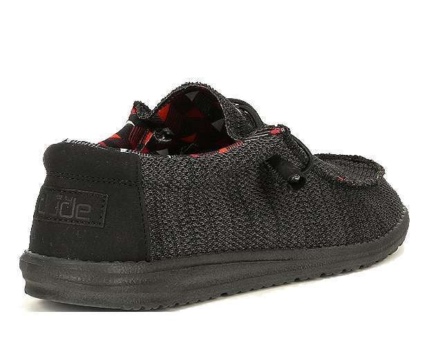 Hey Dude Wally Sox Shoes - Jet Black 110354935