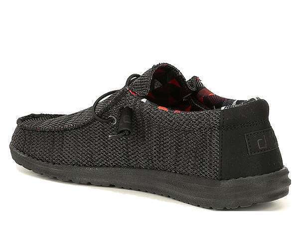 Hey Dude Wally Sox Shoes - Jet Black 110354935