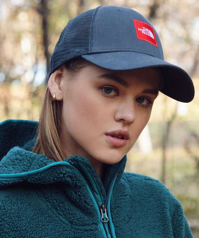 The North Face Box Logo Trucker Hat model