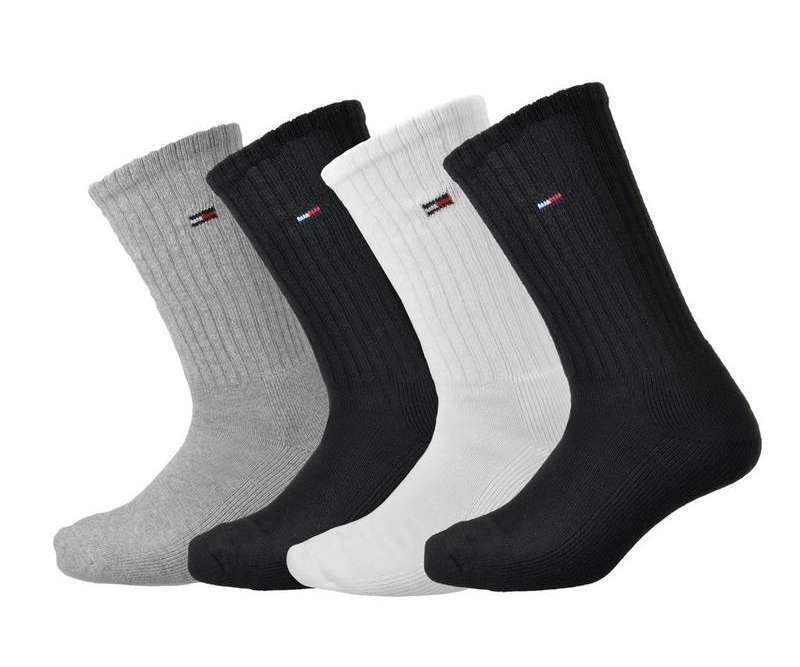 Tommy Hilfiger Men's Cotton Cushion Sole Socks 4 pack ATD383-99