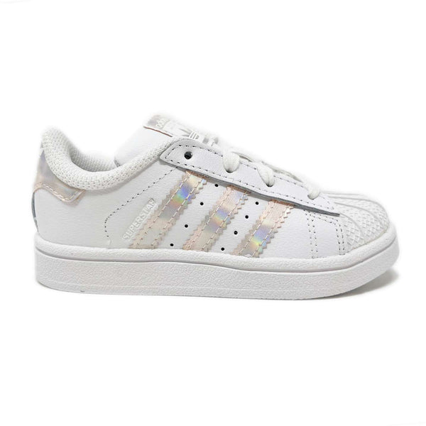 adidas Kids Infant Superstar shoes - Iridescent / White