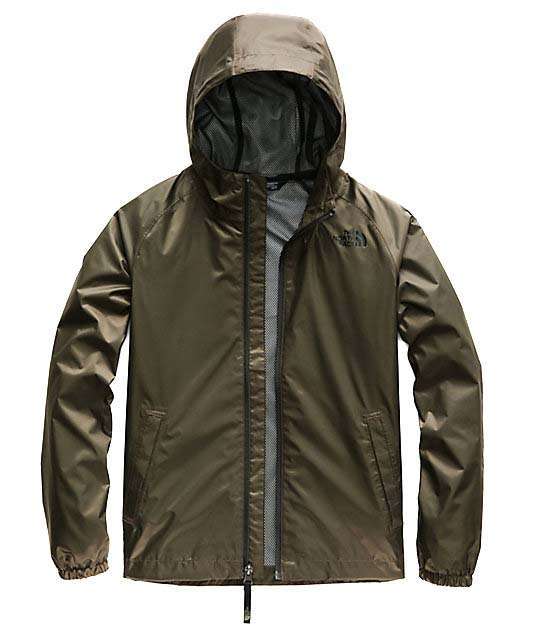The North Face Boys' Zipline Rain Jacket Taupe Green