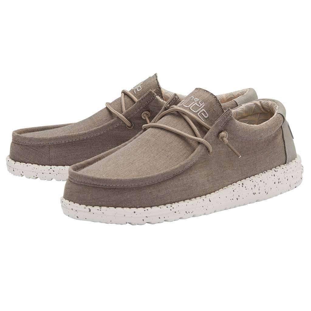 Hey Dude Men's Wally Chambray - Sepia Brown