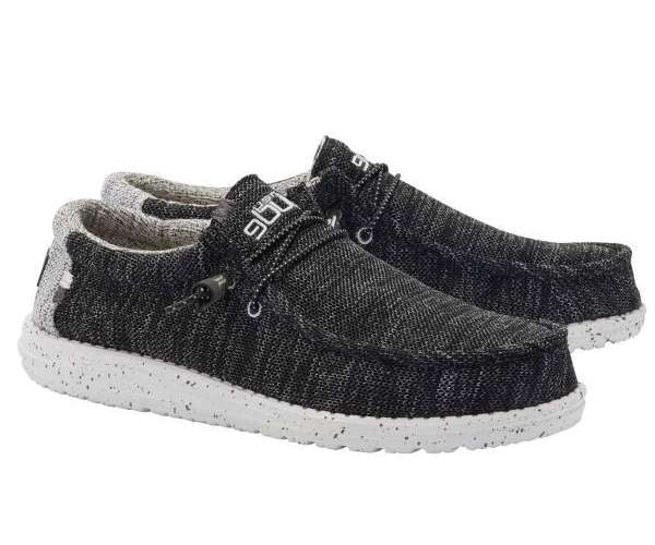 Hey Dude Men's Wally Stretch Shoes - Meteorite 110383264