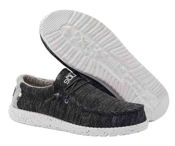 Hey Dude Men's Wally Stretch Shoes - Meteorite 110383264