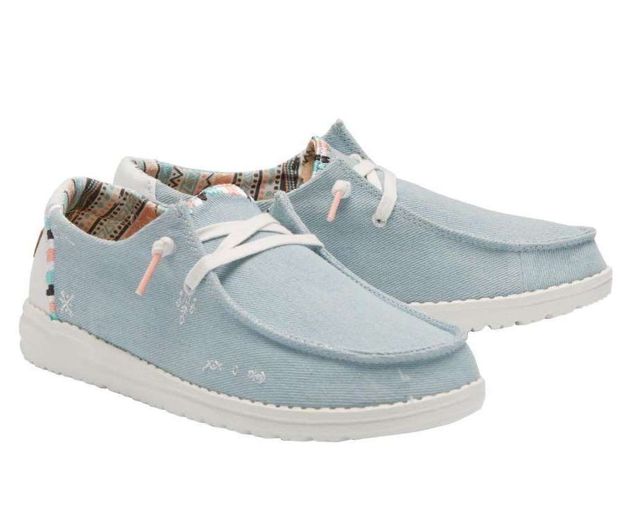 Hey Dude Women's Wendy BOHO - Light Denim 121412412