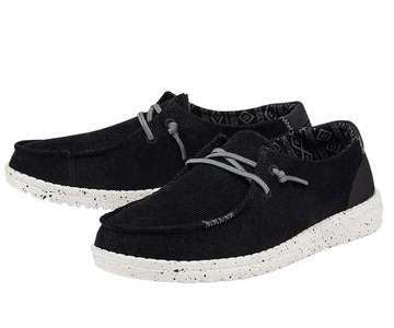 Hey Dude Women's Shoe Wendy Corduroy Jet Black 121414786