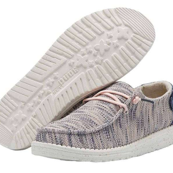 Hey Dude Women's Shoe Wendy Sox Blend 121925034 Light Pink