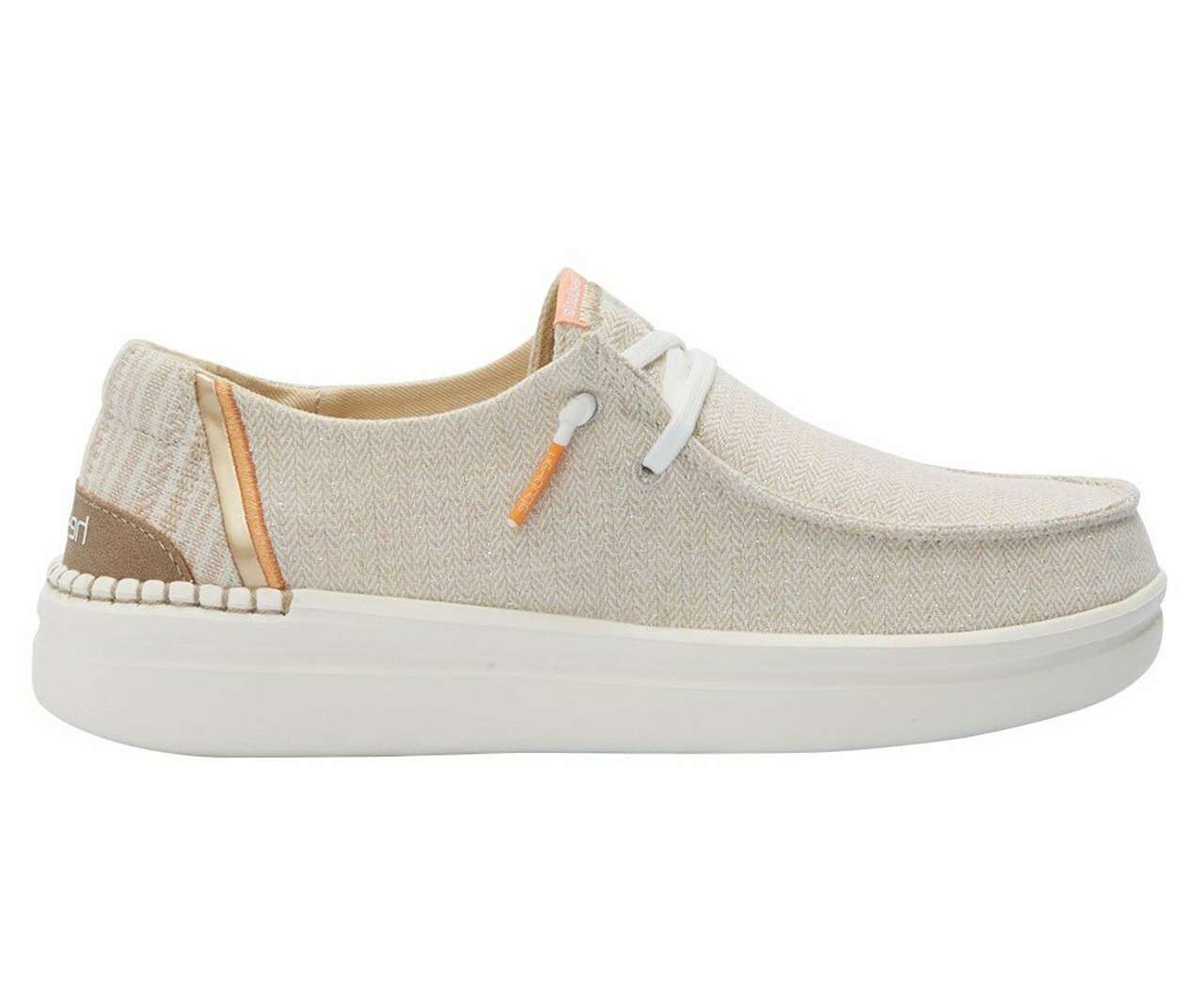 Hey Dudes Women's Wendy Rise Chambray Shoe 121941701 Tan Orange
