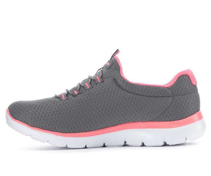 Skechers Women's Summits Bungee Slip On Shoes - Gray 12980W/GYPK