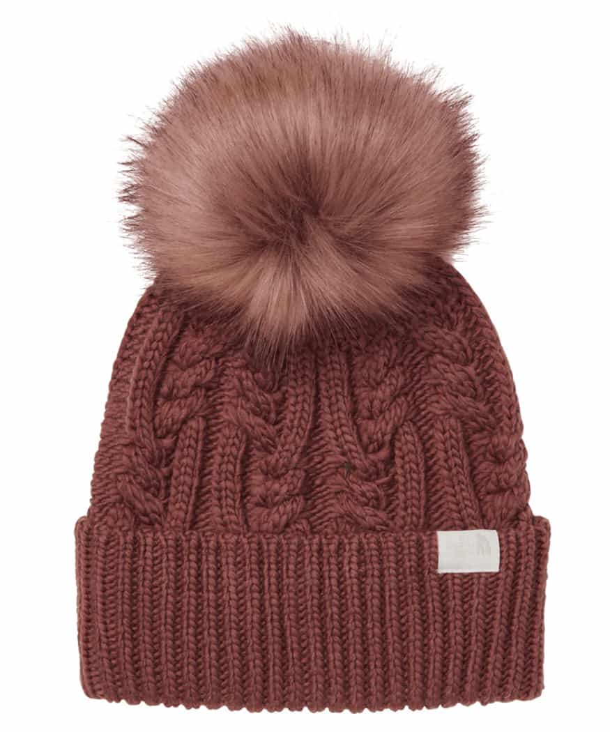 The North Face Women's Oh Mega Fur Pom Beanie - Wild Ginger