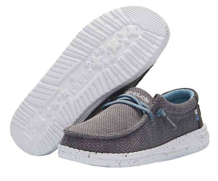 Hey Dude Youth Wally Youth Shoes 130133217 Sharkskin