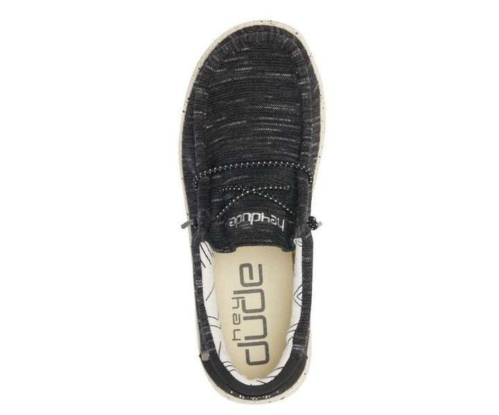 Hey Dude Youth Wally Youth Shoes 130134891 Stretch Black