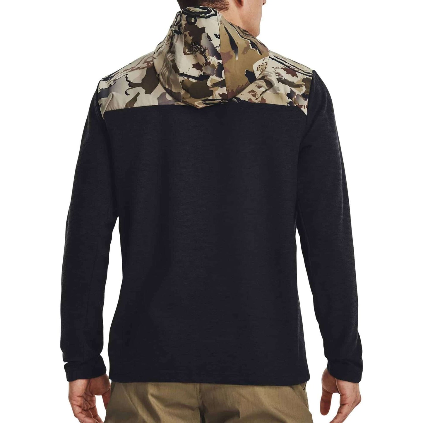 Under Armour Men's Specialist Grid 1/2 Zip Hoodie - Black