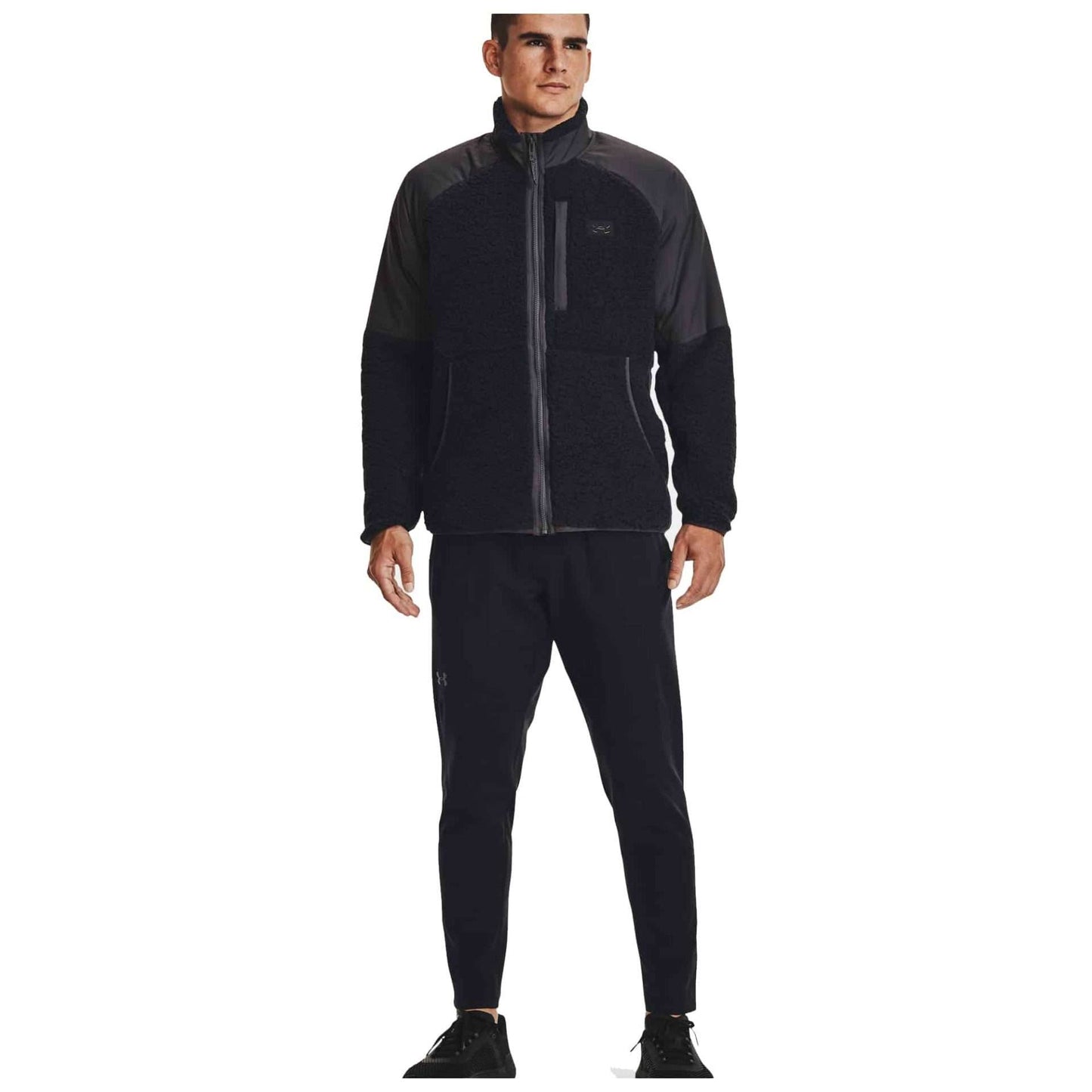 Under Armour Men's UA Legacy Sherpa Full-Zip - Black / Jet Gray