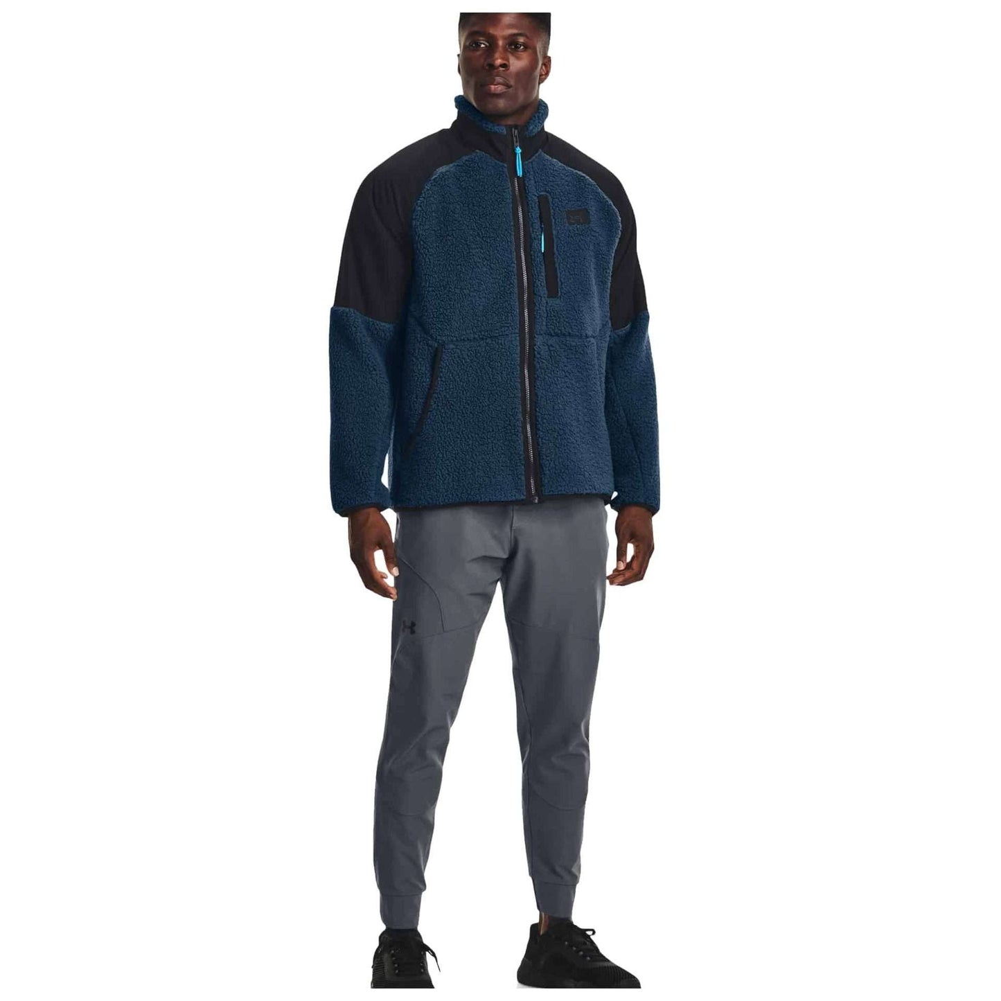 Under Armour Men's UA Legacy Sherpa Full-Zip - Petrol Blue / Black