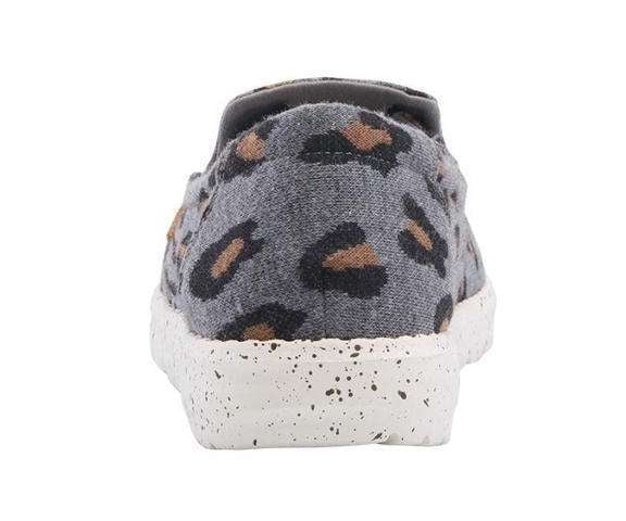 Hey Dude Women's Shoe Misty Charcoal Cheetah 140014009