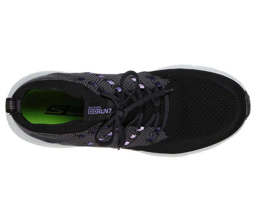 Skechers Women's Go Run 7 Shoes - Black Purple 15219BKPR