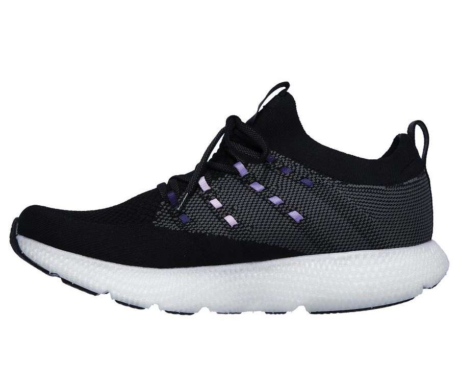 Skechers Women's Go Run 7 Shoes - Black Purple 15219BKPR