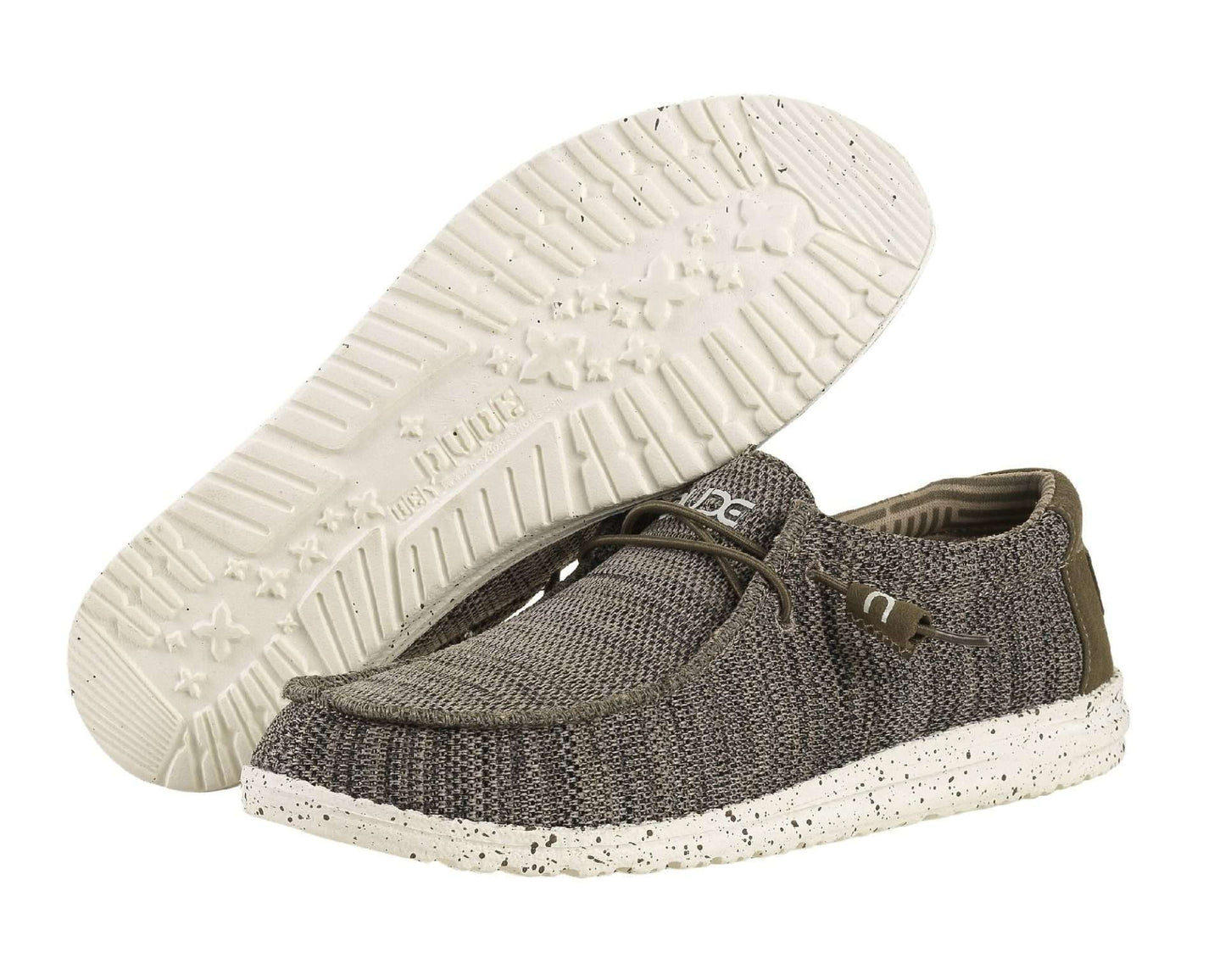 Hey Dude Men's Wally Sox Brown Shoes 110351500