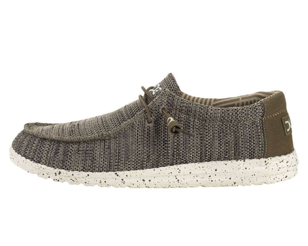 Hey Dude Men's Wally Sox Brown Shoes 110351500