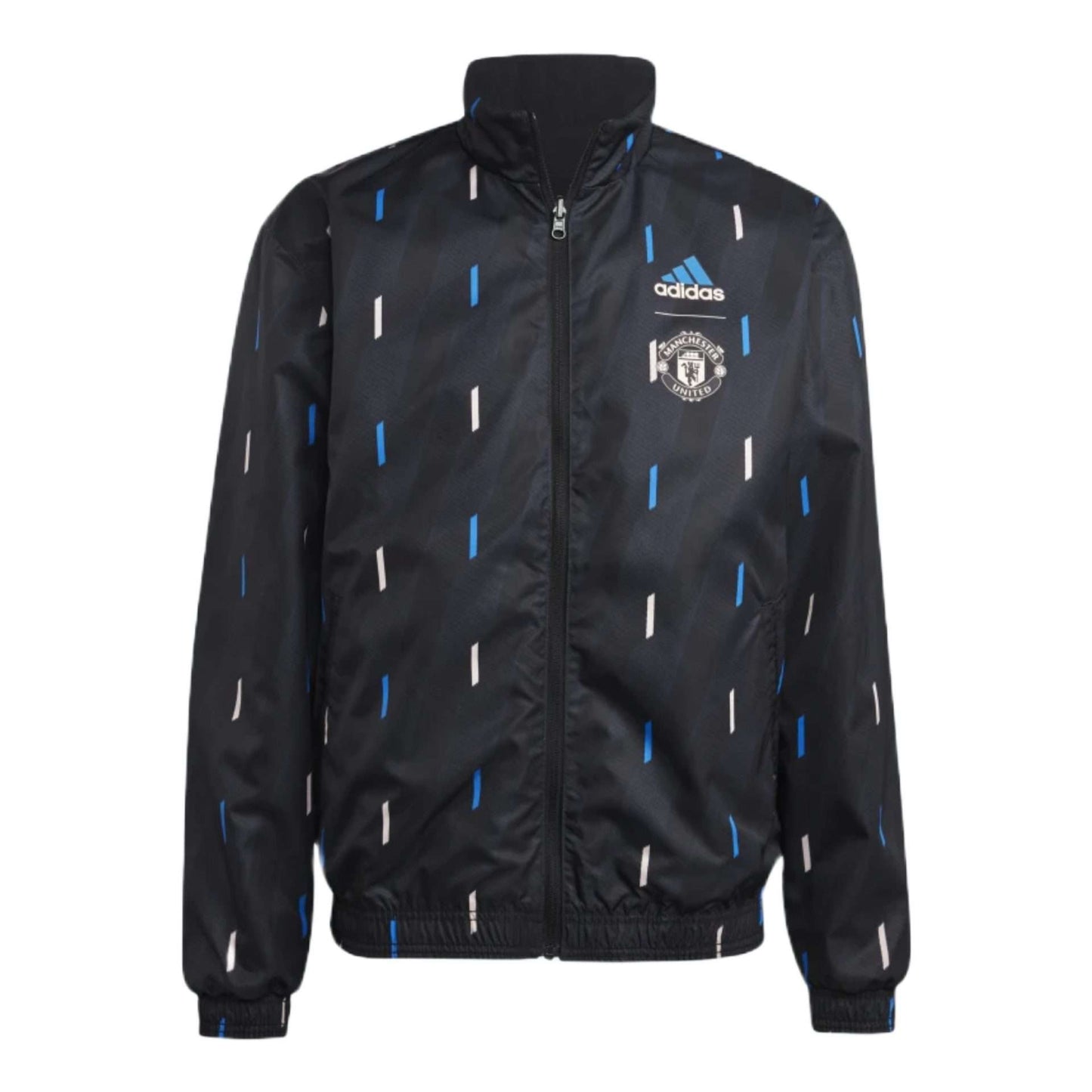 Adidas Manchester United Anthem Jacket with the team's logo on the front