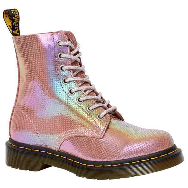 Dr. Martens Women's 1460 Pascal Iridescent Boots (Pink)
