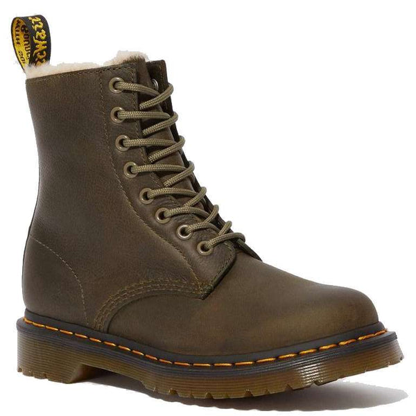 Dr. Martens 1460 SERENA FUR-LINED WYOMING Olive