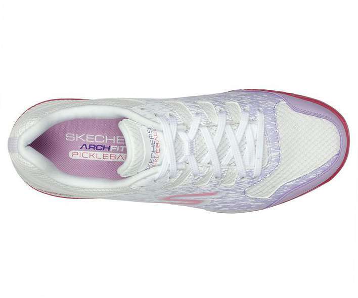 Skechers Viper Court Shoes - Pickleball 172070 White Lavender