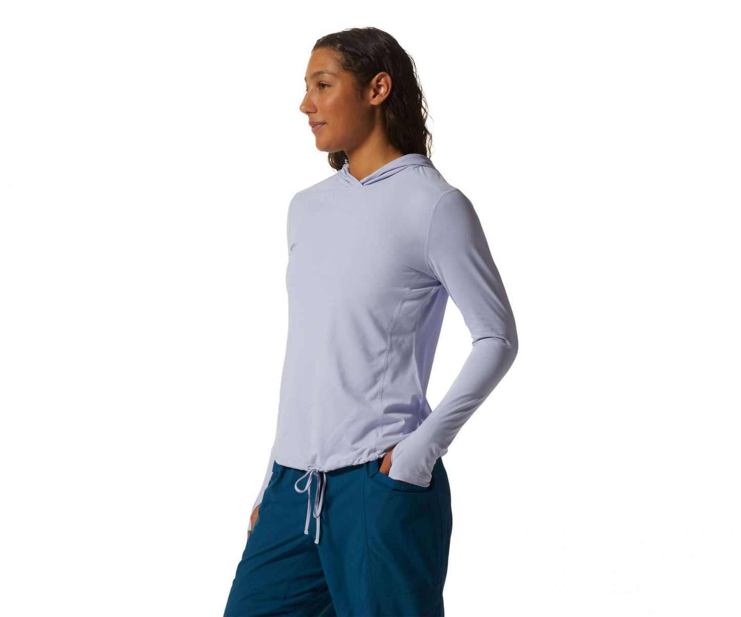 Mountain Hard Wear women's crater lack long sleeve hoody, 1829681-525, Vinca