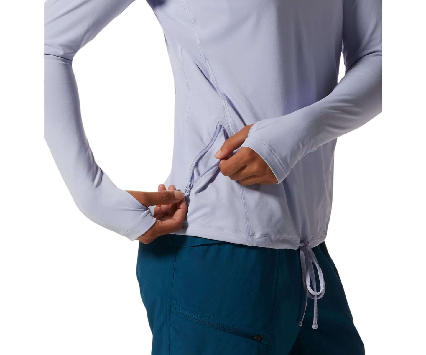 Mountain Hard Wear women's crater lack long sleeve hoody, 1829681-525, Vinca