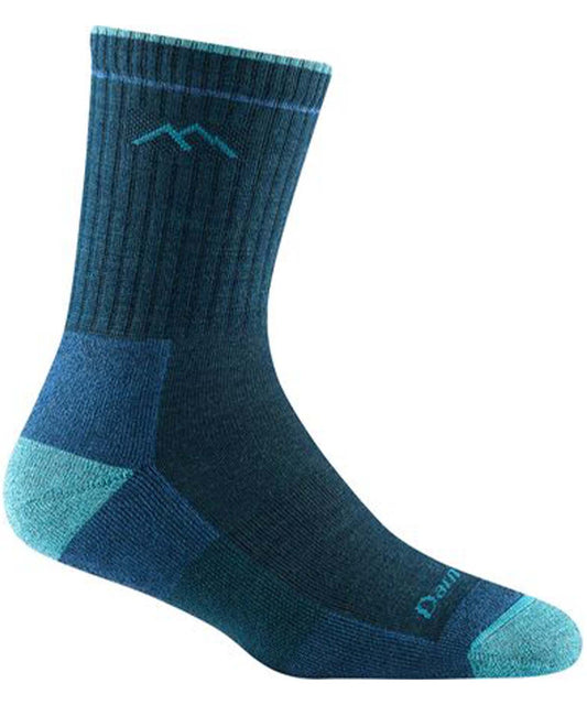 Darn Tough Women's Hiker Micro Crew Midweight Hiking Sock - Dark Teal (Limited Edition)