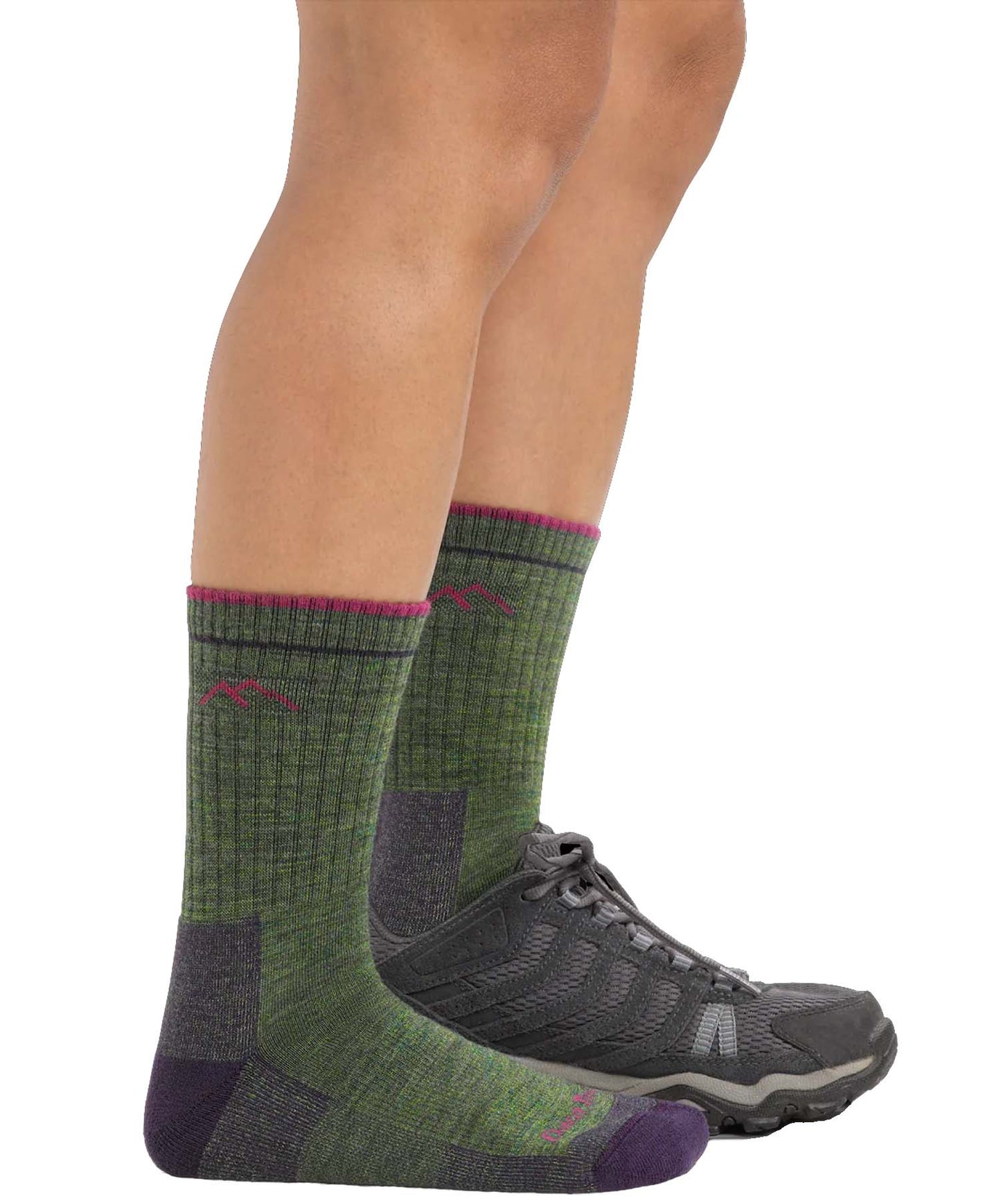 Darn Tough Women's Hiker Micro Crew Midweight Hiking Sock - Taupe (1903-C Taupe 0722)