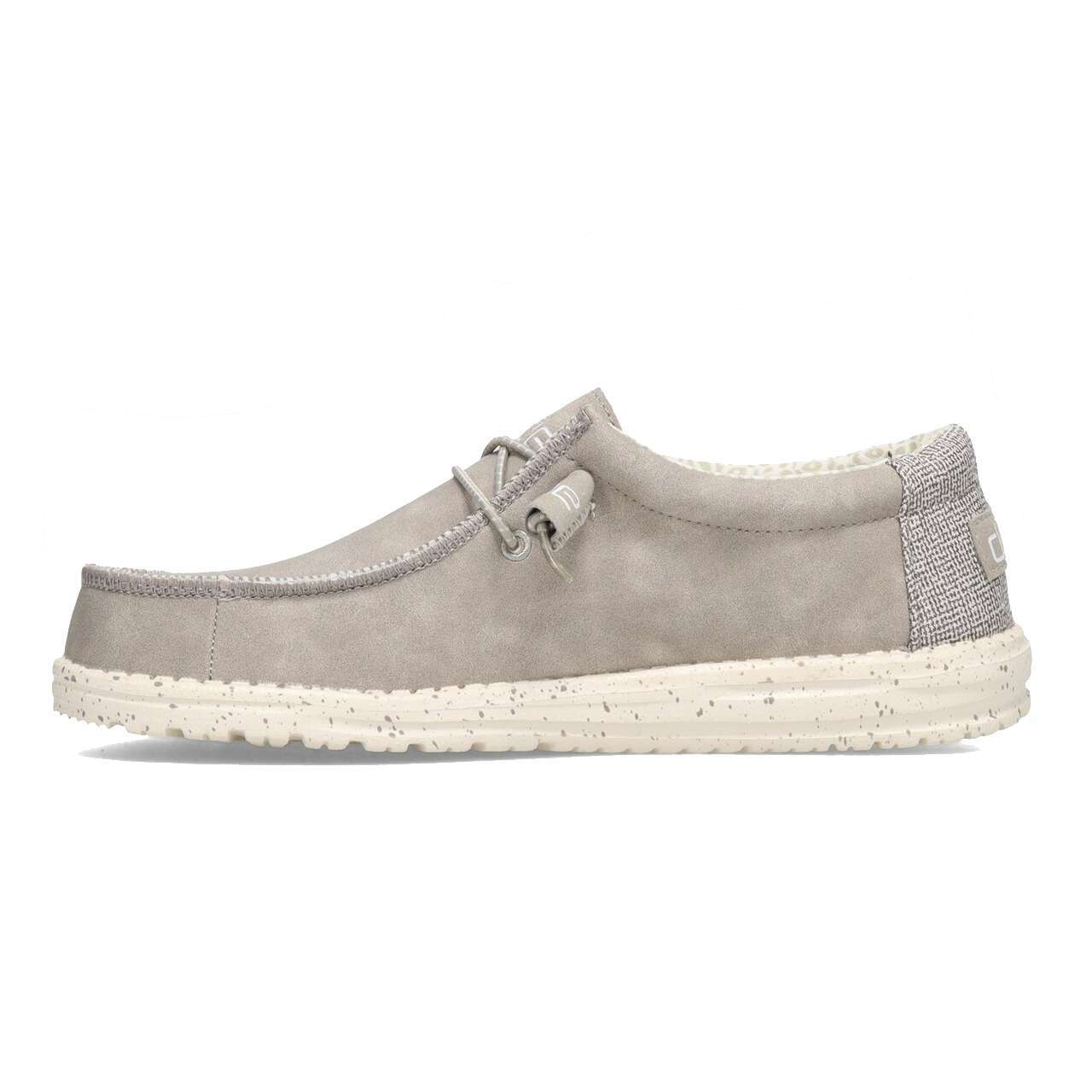 Hey Dude Wally Recycled Leather Silver Birch 150203923