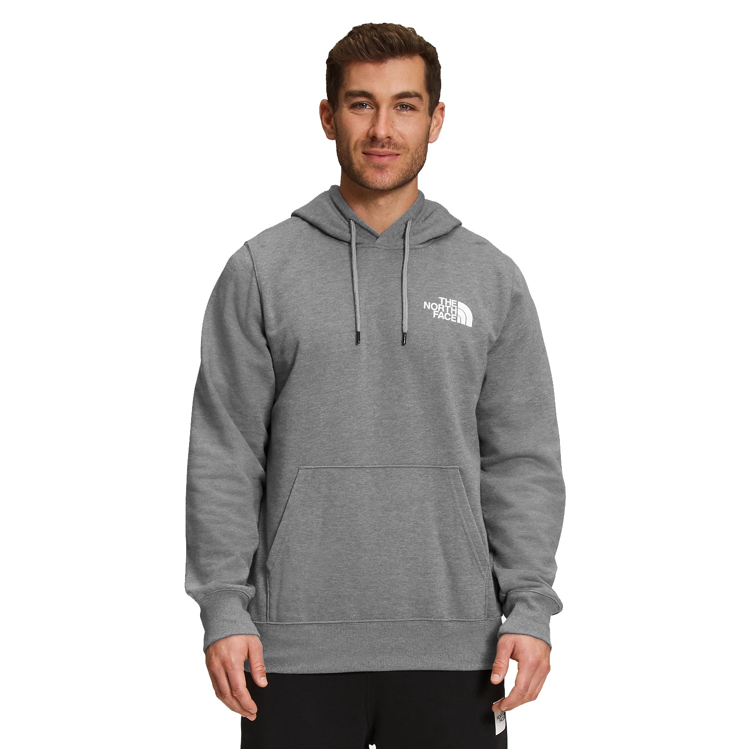 The North Face Men’s Box NSE Pullover Hoodie TNF Medium Grey Heather - TNF Black