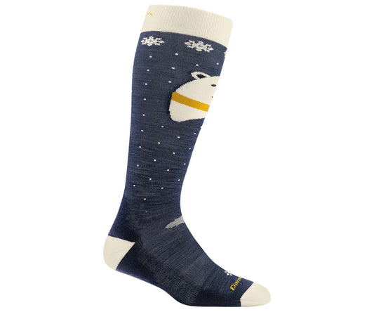 Darn Tough Kids Polar Bear Over-the-Calf Midweight Ski & Snowboard Sock (1891-C 0722)