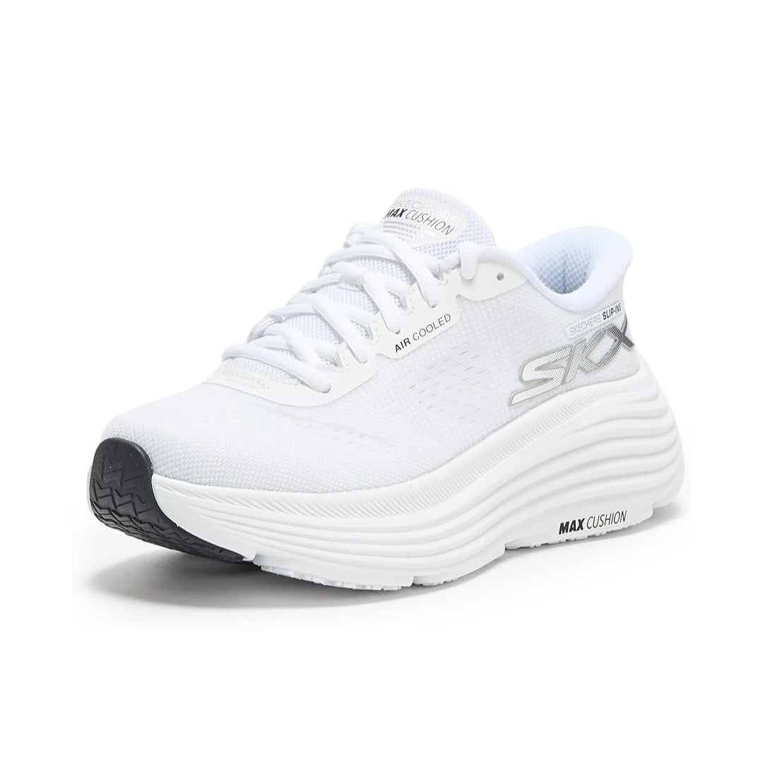 Skechers Women's Max Cushioning Endeavour Hallandale Slip-Ins – a hands-free, ultra-cushioned sneaker for superior comfort and effortless wear.