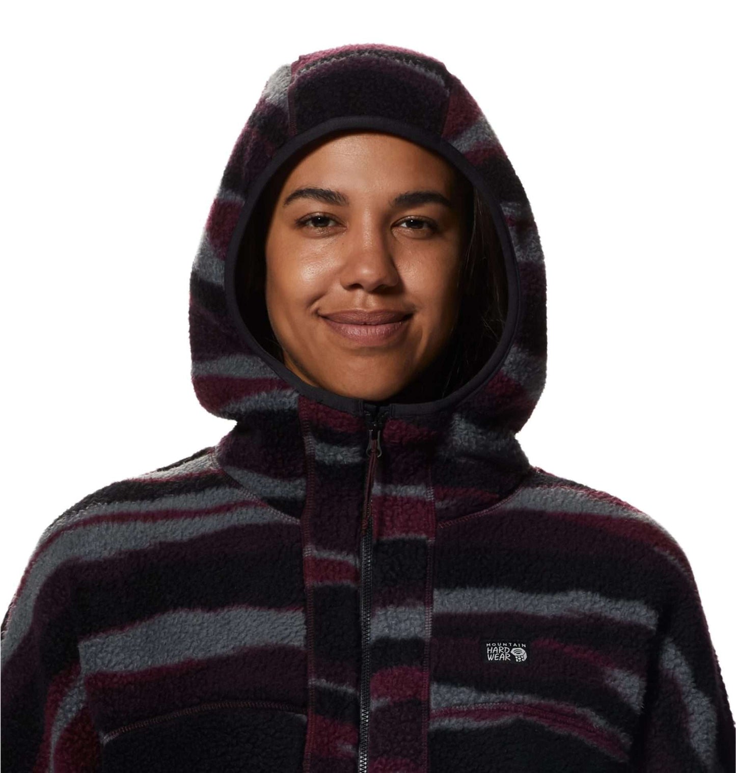 Mountain Hardwear Women's HiCamp™ Fleece Full Zip Hoody - Cocoa Red Landscape Print 2002601604