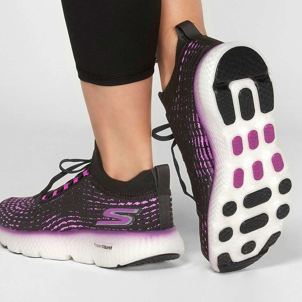 Skechers GOrun MaxRoad 4 Hyper Shoes - Black Purp 15223BKPR