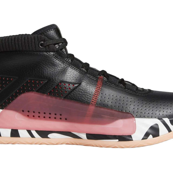 Adidas Men's Dame 5 Shoes (Black / White / Scarlet)