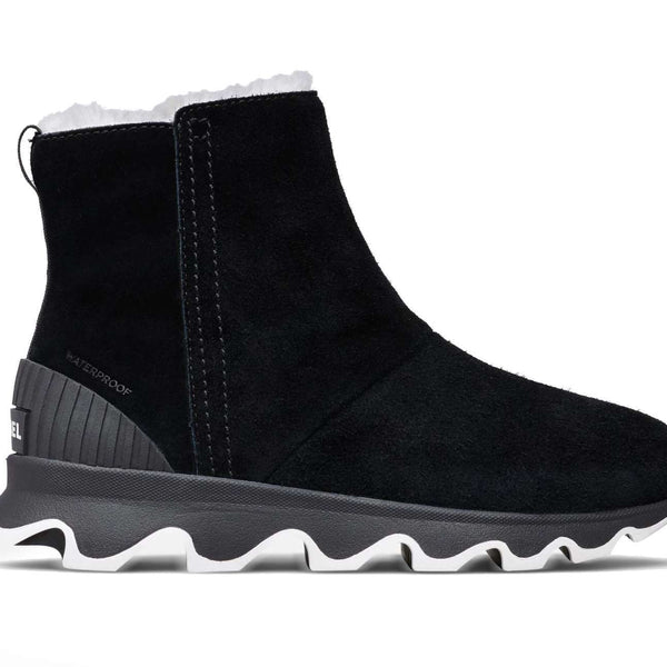Sorel Women KINETIC SHORT BOOT Black, Sea Salt
