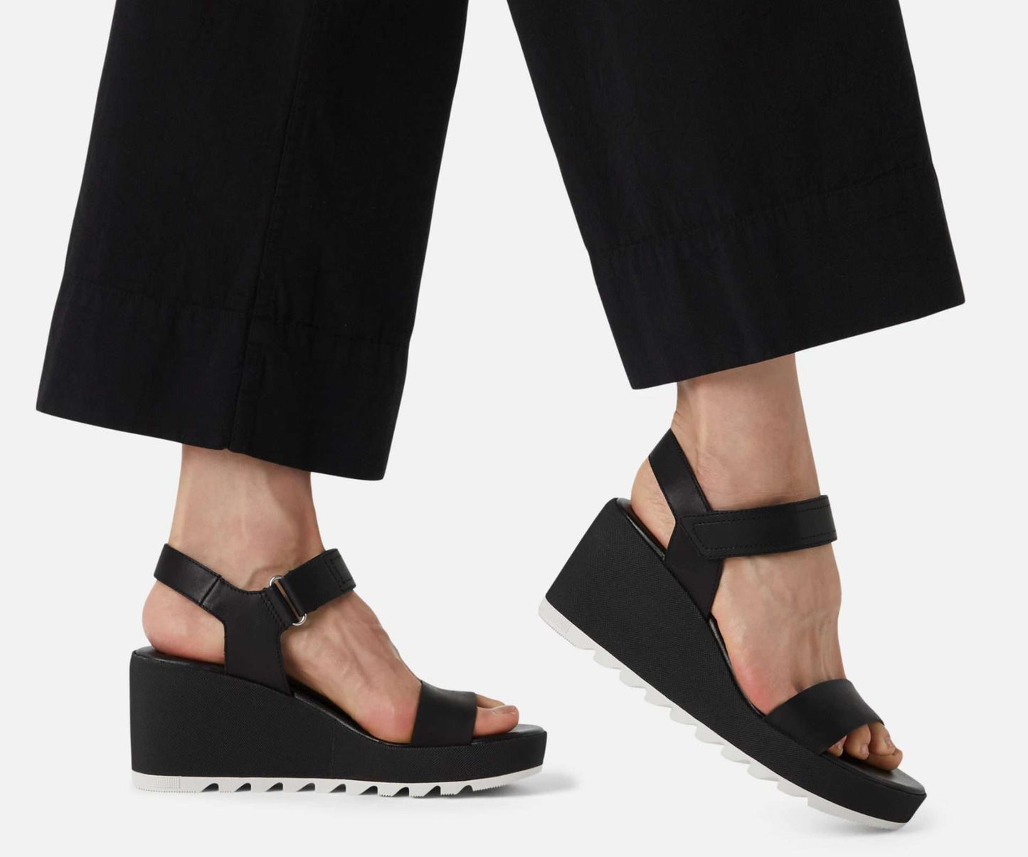 Sorel Women’s CAMERON WEDGE SANDAL NL4018-010 Black