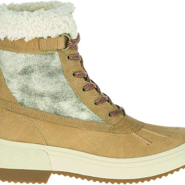 Merrell Women's Haven Mid Lace Polar Waterproof Boots - Camel