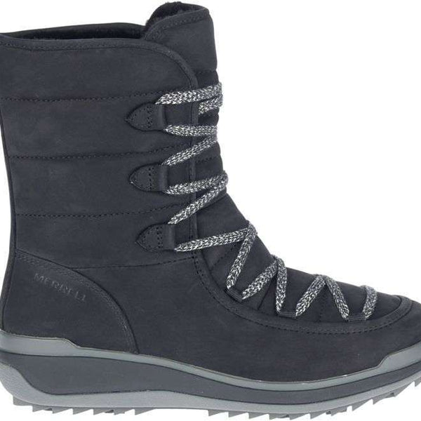 Merrell Women's Snowcreek Cozy Leather Polar Waterproof - Black