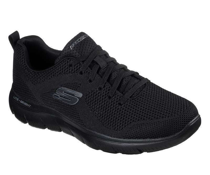 Skechers Women's Summits Bungee Slip On Shoes - Black (12980W/BBK