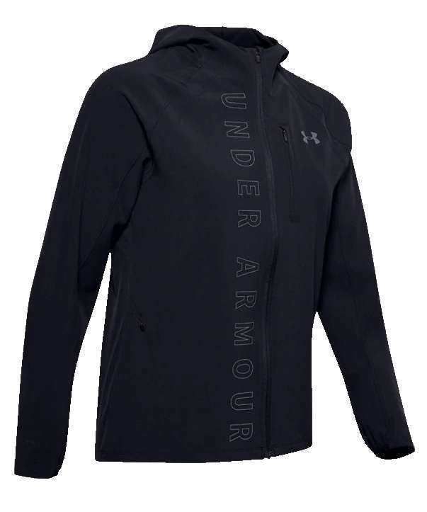 Under Armour Women's Qualifier OutRun The Storm Jacket (Black/Black/Reflective)