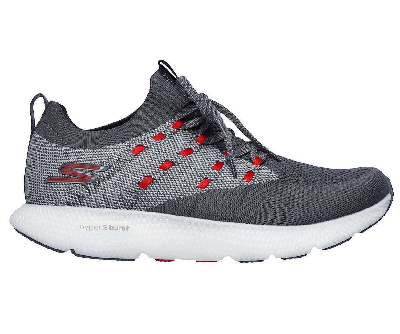Skechers Men's Go Run 7 Running Shoes - Charcoal Red