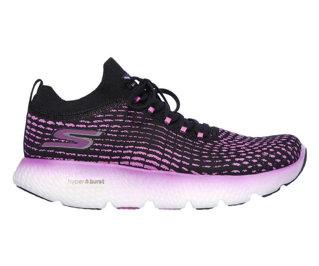 Skechers Women's GOrun MaxRoad 4 Hyper Shoes - Black Purp