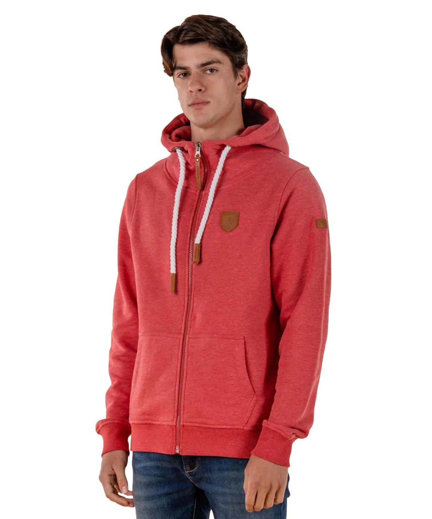Wanakome Men's Zeus Zip Hoodie - Crimson (WA603-Crimson 0822)