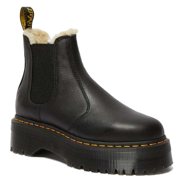 Dr. Martens 2976 FAUX FUR LINED PLATFORM CHELSEA BOOTS